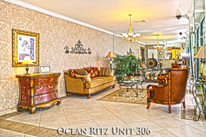Ocean Ritz Condo Unit 306 Lobby. Daytona Beach Condos For Sale
